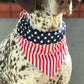 American Flag Pet Triangle Scarf Dog Saliva Towel