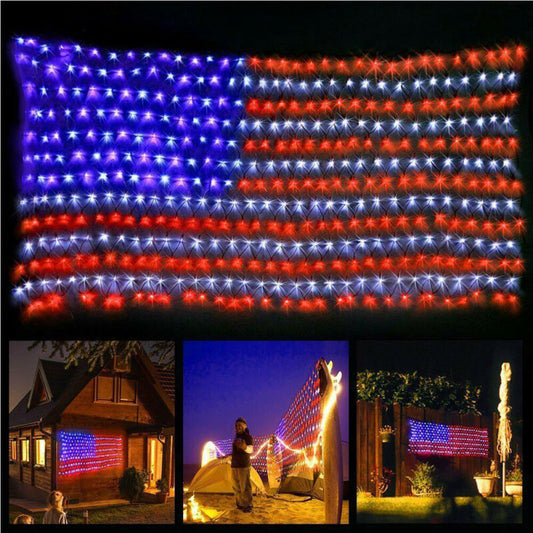 USA Net - Light up American Flag
