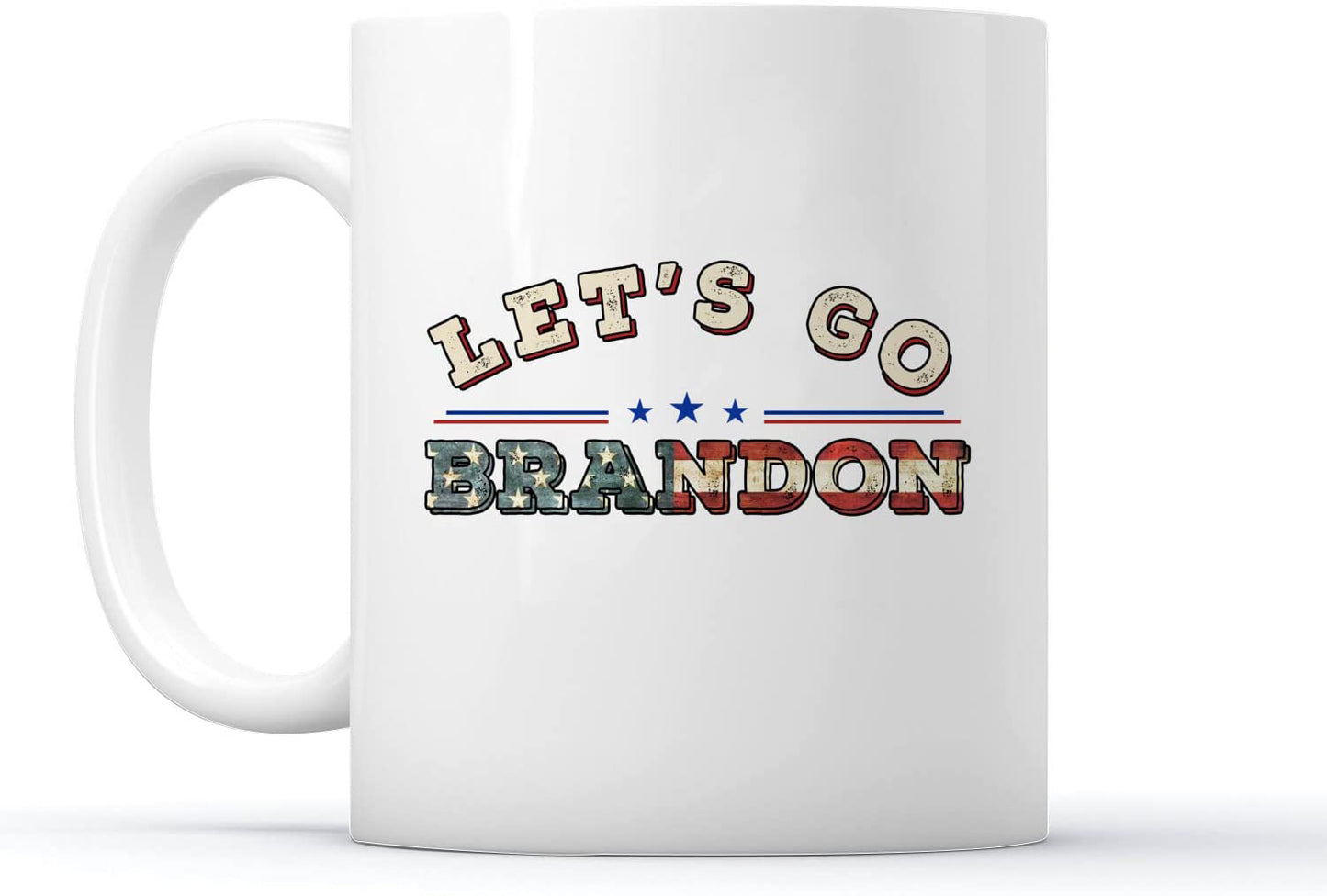 Let's Go Brandon Ceramic Coffee Mark Cup Tea Water Cup English