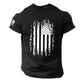 Men's 3D Printed American Flag T-shirt