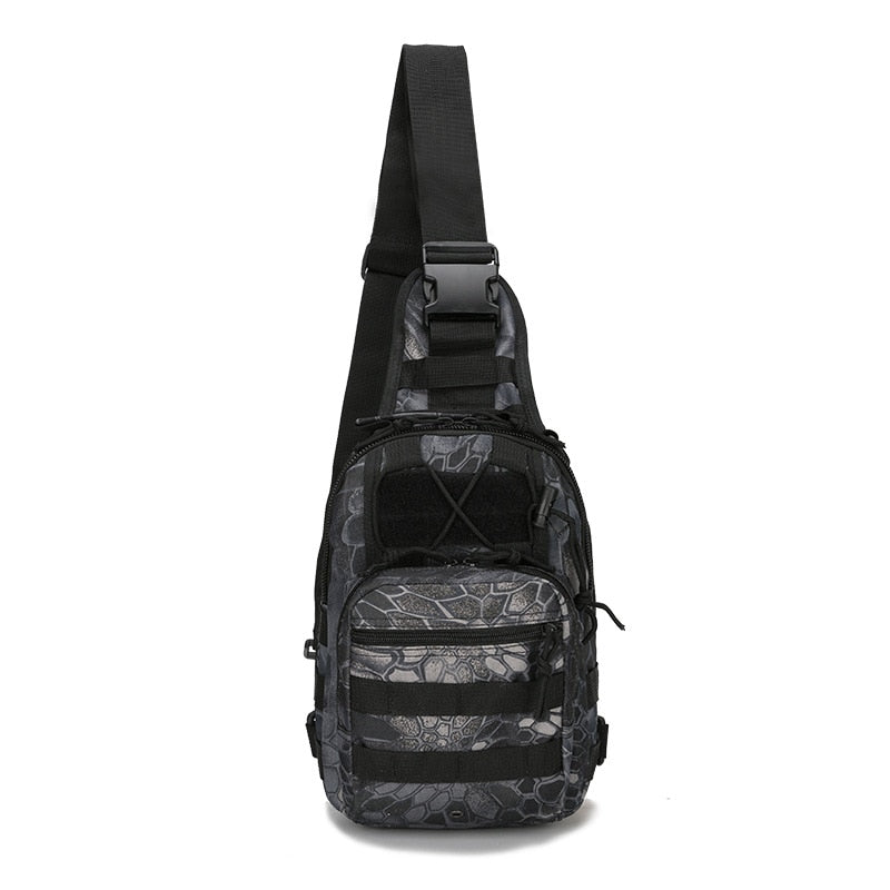 Black Military Shoulder Bag