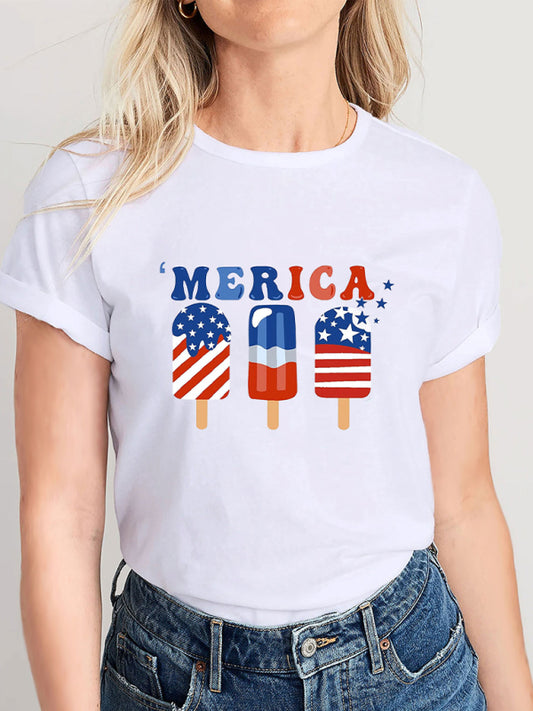 Women's Independence Day Graphic Print Tee